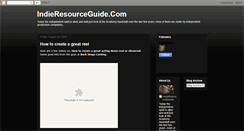 Desktop Screenshot of indieresourceguide.blogspot.com