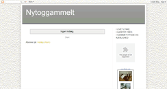 Desktop Screenshot of nytoggammelt.blogspot.com