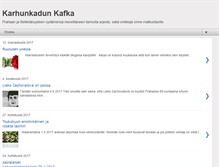 Tablet Screenshot of karhunkadunkafka.blogspot.com