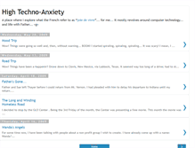 Tablet Screenshot of hightechnoanxiety.blogspot.com