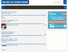 Tablet Screenshot of beatingthesearchengine.blogspot.com