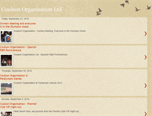 Tablet Screenshot of coulsonorganisationltd.blogspot.com