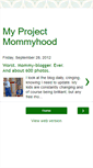 Mobile Screenshot of myprojectmommyhood.blogspot.com