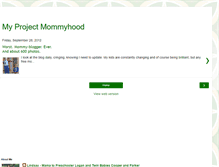 Tablet Screenshot of myprojectmommyhood.blogspot.com
