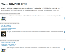 Tablet Screenshot of comaudiovisualperu.blogspot.com