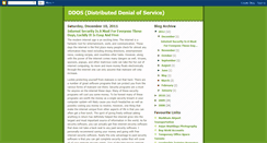 Desktop Screenshot of distributed-denial-of-service.blogspot.com