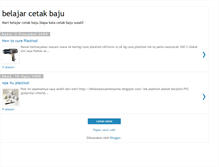 Tablet Screenshot of belajarcetakbaju.blogspot.com