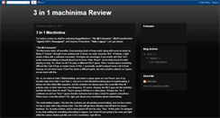 Desktop Screenshot of 3in1machinima.blogspot.com