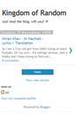 Mobile Screenshot of kingdomofrandom.blogspot.com