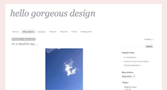 Desktop Screenshot of hellogorgeousdesign.blogspot.com