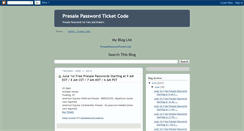 Desktop Screenshot of presalecode.blogspot.com