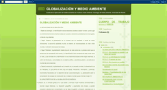 Desktop Screenshot of globalizacionymedioambiente.blogspot.com