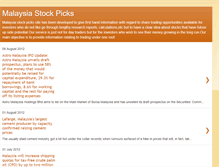 Tablet Screenshot of malaysiastockpicks.blogspot.com