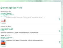 Tablet Screenshot of greenlogisticsworld.blogspot.com