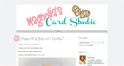 Desktop Screenshot of magnoliascardstudio.blogspot.com