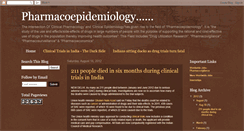 Desktop Screenshot of pharmaco-epidemiology.blogspot.com