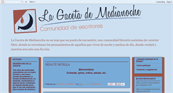 Desktop Screenshot of lagacetademedianoche.blogspot.com