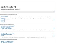 Tablet Screenshot of inside-sharepoint.blogspot.com