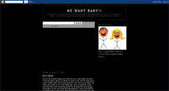 Desktop Screenshot of mewantbaby.blogspot.com