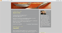 Desktop Screenshot of forkandspoonblog.blogspot.com