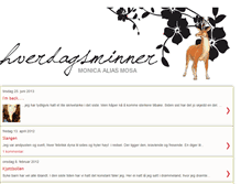 Tablet Screenshot of hverdags-minner.blogspot.com
