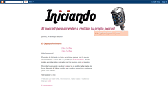Desktop Screenshot of iniciandopodcast.blogspot.com