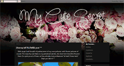 Desktop Screenshot of mycutesecret.blogspot.com