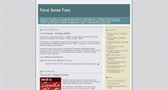 Desktop Screenshot of foratsensefons.blogspot.com