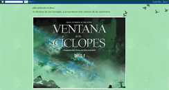 Desktop Screenshot of laventanadelosciclopes.blogspot.com