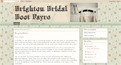 Desktop Screenshot of brightonbridalbootfayre.blogspot.com