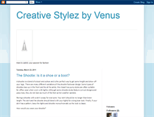 Tablet Screenshot of creativestylezbyvenus.blogspot.com