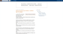 Desktop Screenshot of banka-otomobil-ihtiyac-kredisi.blogspot.com