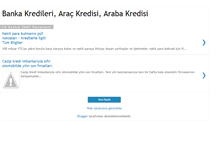 Tablet Screenshot of banka-otomobil-ihtiyac-kredisi.blogspot.com