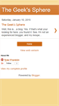 Mobile Screenshot of geekssphere.blogspot.com