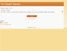 Tablet Screenshot of geekssphere.blogspot.com
