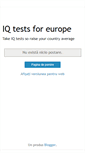 Mobile Screenshot of iqtestforeurope.blogspot.com