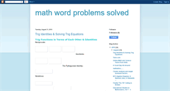 Desktop Screenshot of mathwordproblemssolved.blogspot.com