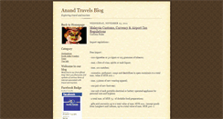 Desktop Screenshot of anandtravelsblog.blogspot.com