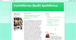 Desktop Screenshot of persistencebeatsresistance.blogspot.com