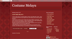 Desktop Screenshot of costumemelayu.blogspot.com