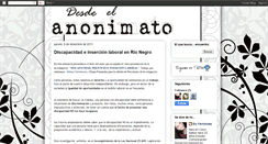 Desktop Screenshot of dsdelanonimato.blogspot.com