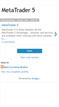 Mobile Screenshot of metatrader-5.blogspot.com