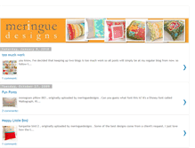 Tablet Screenshot of meringuedesigns.blogspot.com