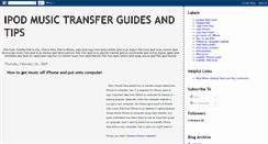 Desktop Screenshot of ipod-music-transfer.blogspot.com