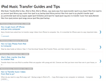 Tablet Screenshot of ipod-music-transfer.blogspot.com