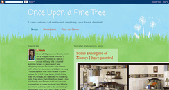 Desktop Screenshot of onceuponapinetree.blogspot.com