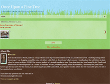 Tablet Screenshot of onceuponapinetree.blogspot.com