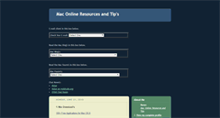 Desktop Screenshot of maconlineresourcesandtips.blogspot.com