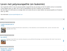 Tablet Screenshot of leven-met-polyneuropathie.blogspot.com