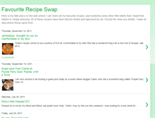 Tablet Screenshot of favouriterecipeswap.blogspot.com